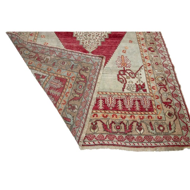 Mid 20th Century 1960s Vintage Turkish Rug- 5′1″ × 9′ For Sale - Image 5 of 7