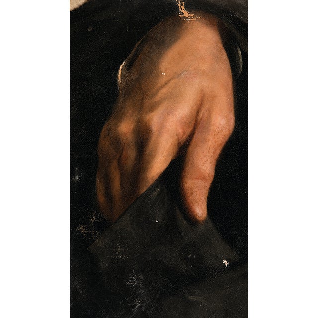 Portrait of a Lawyer, 1800s, Oil Painting on Canvas, in Worn conditions. Designed before 1890