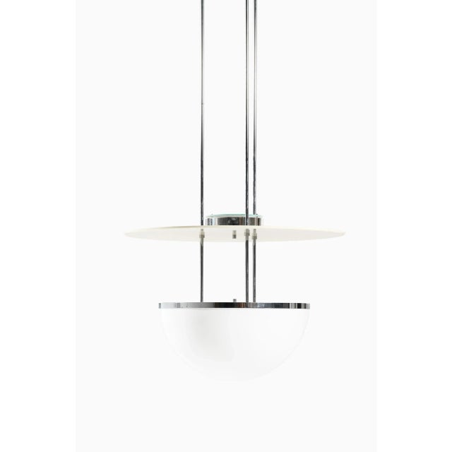 Rare and large ceiling lamps by unknown designer. Produced by Nybro Armaturenfabrik in Sweden. Up to 250V (Europe/UK...