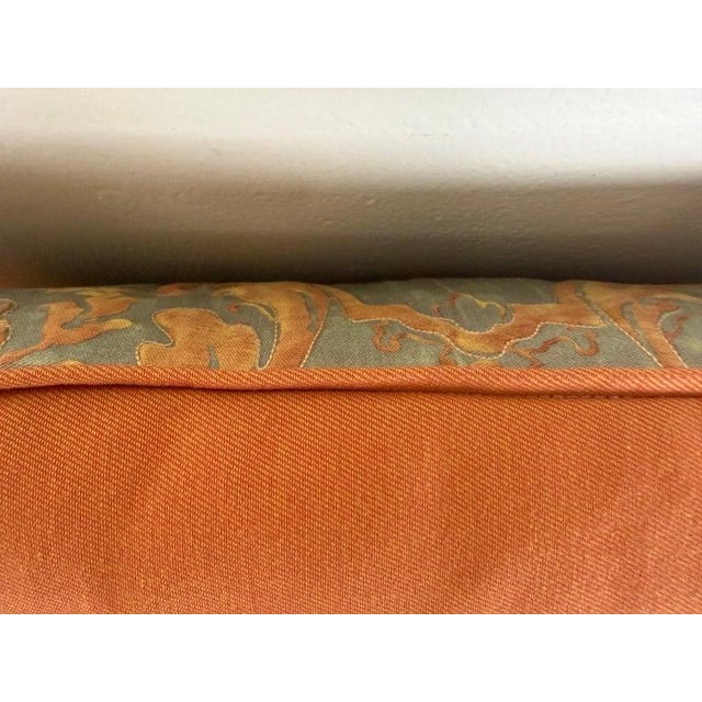 Textile Rare Pair of Vintage Quilted Fortuny Textile Pillows For Sale - Image 7 of 8