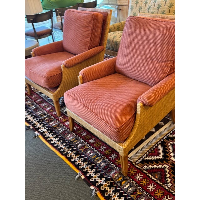 Orlando Diaz-Azcuy Collection for McGuire-Baker Furniture Lounge Chairs, Pair For Sale - Image 11 of 12