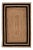 2'x4' Black Border Rectangle Jute Handmade Rug For Sale