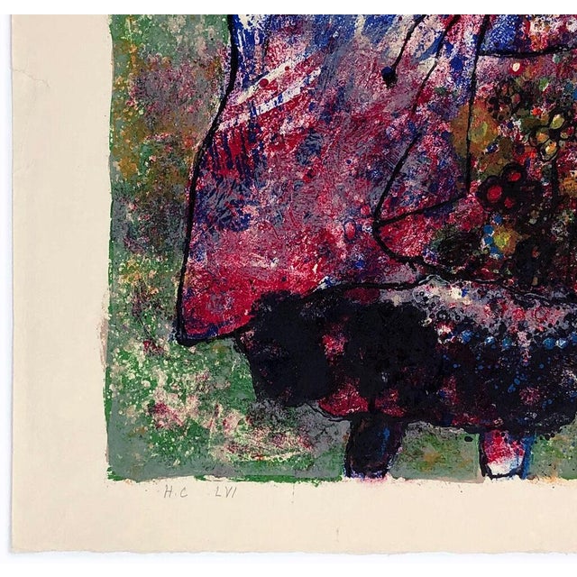 Contemporary Theo Tobiasse Untitled, From the Song of Songs of King Solomon (Hand Signed Lithograph), 1975 For Sale - Image 3 of 3