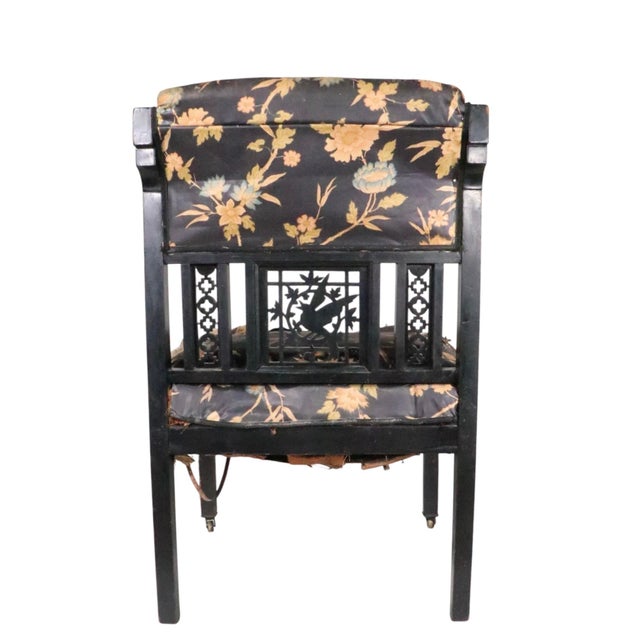 Ebonized Aesthetic Movement Side Chair For Sale - Image 10 of 15