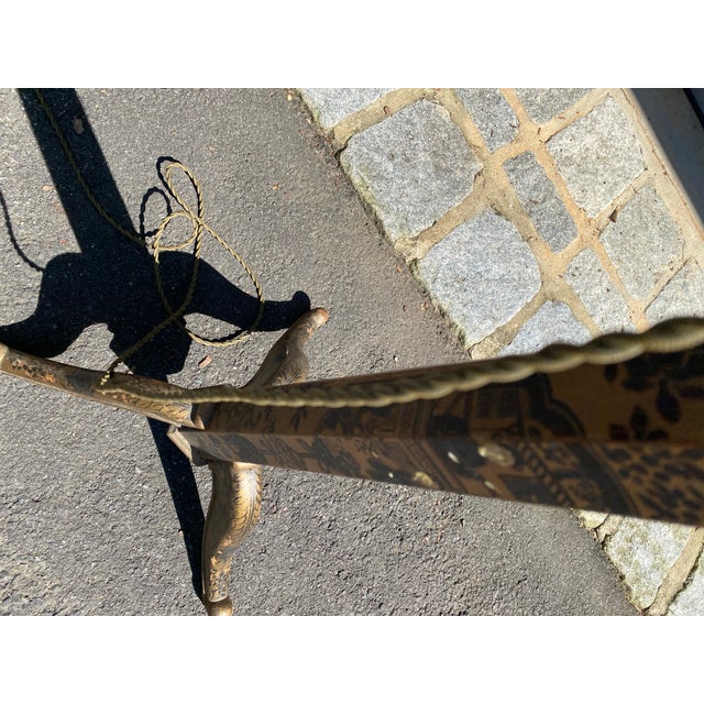 Early 20th Century Pair of Chinoiserie Floor Lamps With Silk Shades For Sale In Raleigh - Image 6 of 12