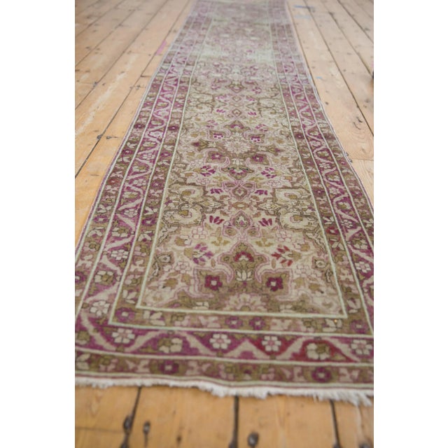Vintage Distressed Yezd Rug Runner - 2'1" X 11'1" For Sale - Image 9 of 10
