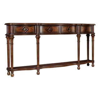 Make a Grand Impression in a Compact Space With the 72-Inch Hall Console Table From Hooker For Sale
