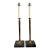 Vintage Chapman Brass and Marble Candlestick Lamps - A Pair For Sale