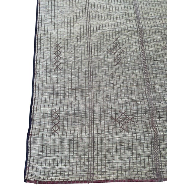 Tuareg Rug in Plant Fibers and Leather, 1990s For Sale - Image 16 of 17