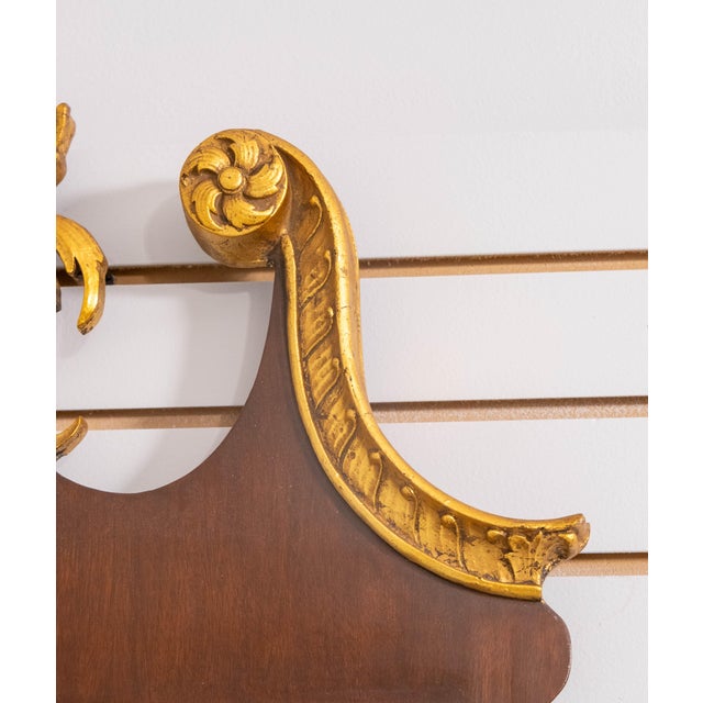 Chippendale Friedman Brothers Chippendale Mahogany With Gold Mirror For Sale - Image 3 of 8