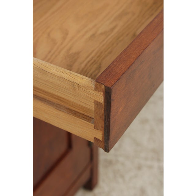 Brown Pair Stickley Arts & Crafts Cherry Nightstands For Sale - Image 8 of 15