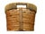 Vintage Woven Oval Pencil Reed Basket W/ Rattan Rim & Wooden Straps For Sale - Image 4 of 10