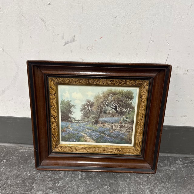 Porfirio Salinas Blue Bonnet Trail Custom Framed Print For Sale - Image 12 of 12