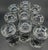 Transparent Vintage Federal Glass Floral Etched Barware Service for 8 - 32 Piece For Sale - Image 8 of 12