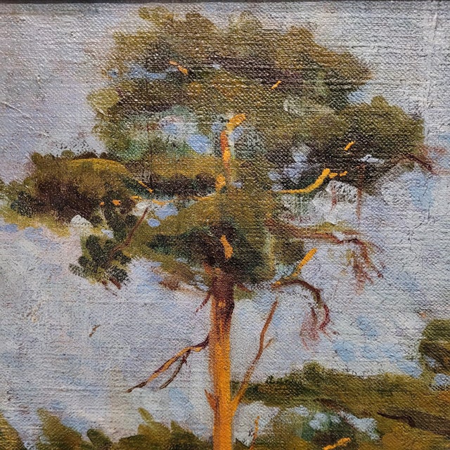 French School Artist, Pine Forest, 20th Century, Oil on Canvas, Framed For Sale - Image 16 of 18