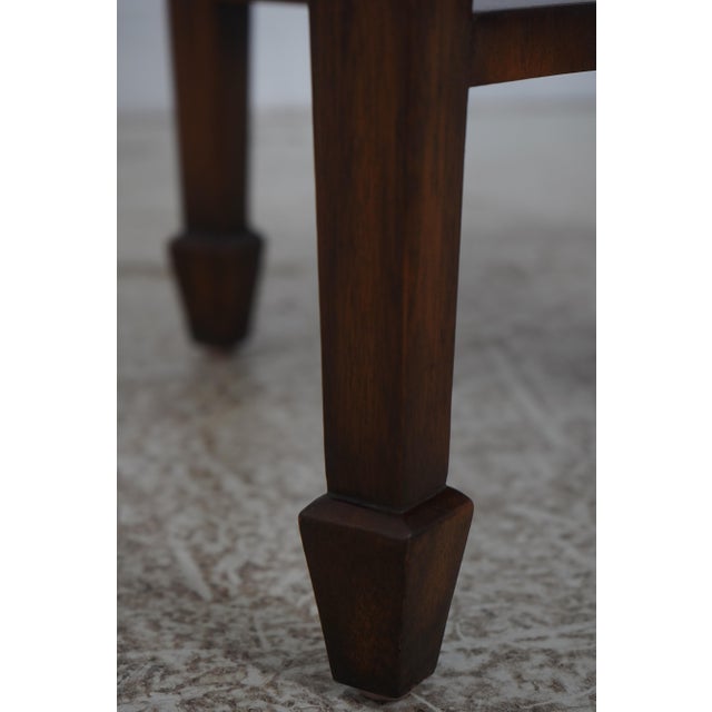Maitland Smith Inlaid Floral Occasional Lamp Table For Sale - Image 9 of 18