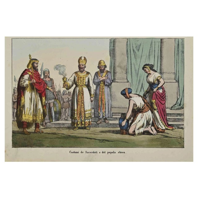 Various Artists, Jewish Costume, Lithograph, 1862 For Sale