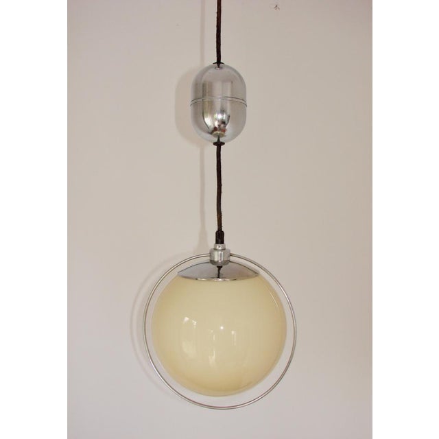 Art Deco Glass Lamp, 1940s For Sale - Image 6 of 8