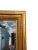 Late 20th Century Original Line Tutwiler Oil Painting - Side Profile Greek Revival Porch With Green Door For Sale In New York - Image 6 of 8