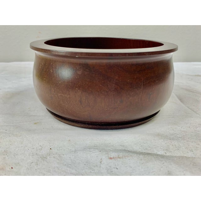 Late 20th Century Vintage Wood Bowl For Sale - Image 5 of 5