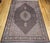 Antique Persian Tabriz Mahi Rug, Hand-Knotted Wool & Silk, Herati Geometric Pattern, Navy & Ivory, 9x12 For Sale - Image 16 of 18