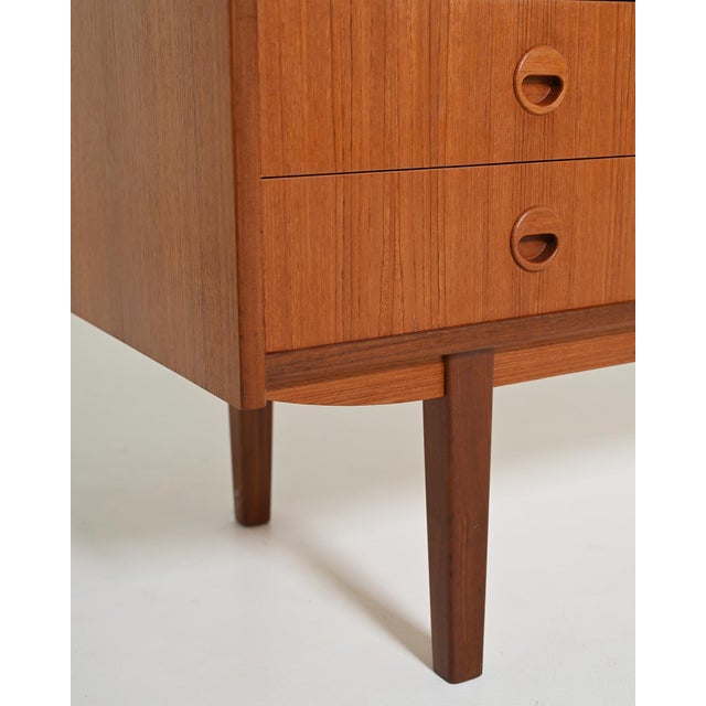 Wood Scandinavian Teak Sideboard with Pull-Out Top, 1960s For Sale - Image 7 of 12