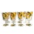 Vintage Hand Painted Crystal Wine Goblet Drinking Glasses Lemon Fruit Floral Set of 8 For Sale - Image 13 of 13