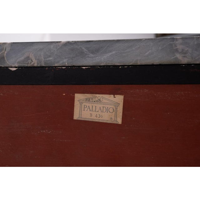 Empire Revival Italian Console Table with Black Marble Top, 1950s For Sale - Image 12 of 14