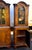 Early 20th Century Antique English Burl Walnut / Pine Dutch Colonial Revival Corner Cabinets - Pair For Sale - Image 5 of 6