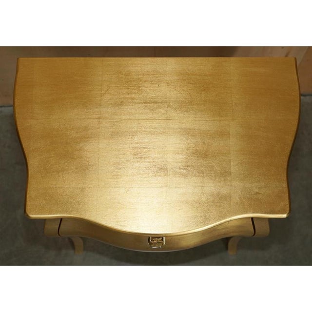 24CT Gold Leaf Canova Nightstands by Fendi Casa, Set of 2 For Sale - Image 17 of 18