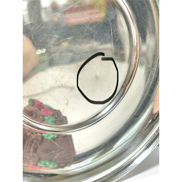 Silverplate Tray With Faux Christmas Holiday Chocolates - A Set of 8 For Sale - Image 10 of 10