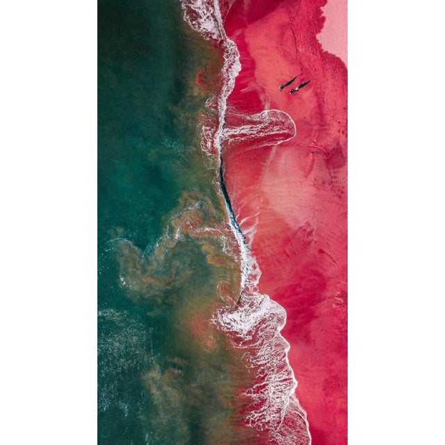 Adrian Feistl / Eyeem, Aerial View of Sea Waves at Shore, Photograph, in Flawless conditions. Designed from 2000 This...