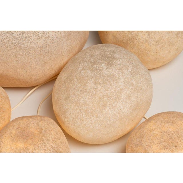 Rock Lamps by Andre Cazenave Dorra, 1969, Set of 6 For Sale - Image 14 of 18