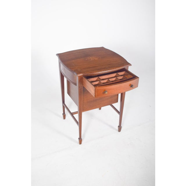 Antique English Sewing Table, 1890s For Sale - Image 5 of 13