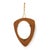 1960s Mid Century Danish Teak & Brass Mirror For Sale - Image 5 of 7