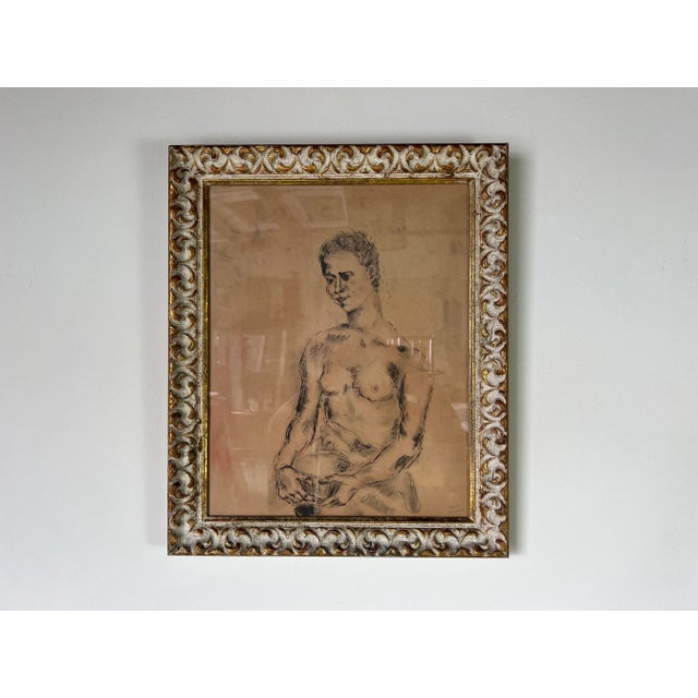 French Chantal Quenneville [1897-1959] Woman Portrait Painting For Sale - Image 4 of 13