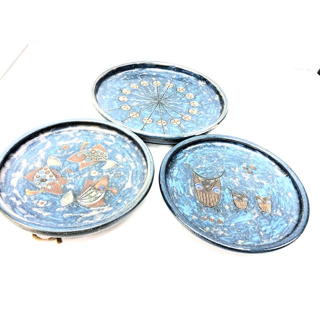 Vintage Wall Plates by Heinz Theo Dietz, 1970s, Set of 3 For Sale - Image 10 of 13