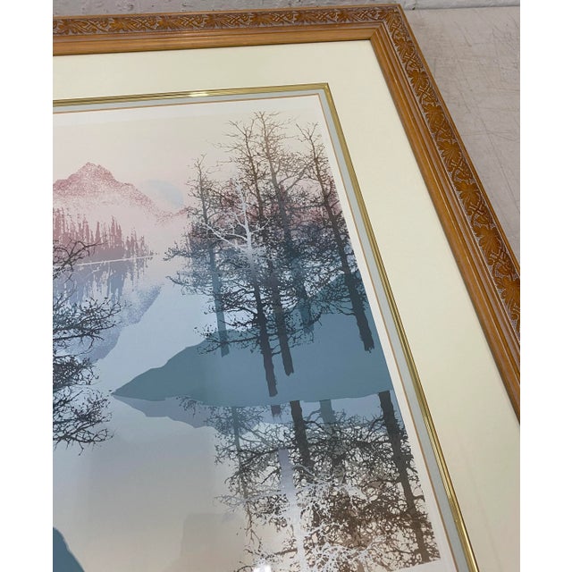 Impressionist James Hagen 'Windy Waters" Original Serigraph C.1984 For Sale - Image 3 of 13