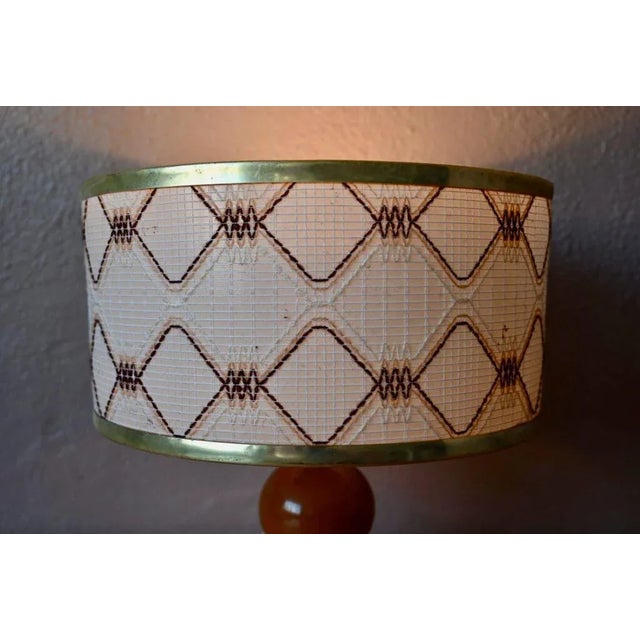 Vintage Brown Glass Table Lamp, 1970s For Sale - Image 4 of 9