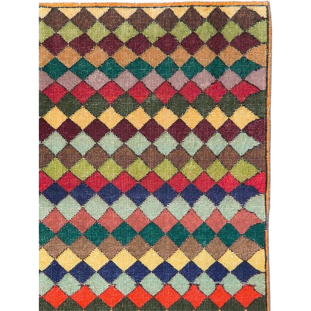 Mid-Century Modern Galerie Shabab Collection Mid-20th Century Turkish Anatolian Accent Rug For Sale - Image 3 of 10