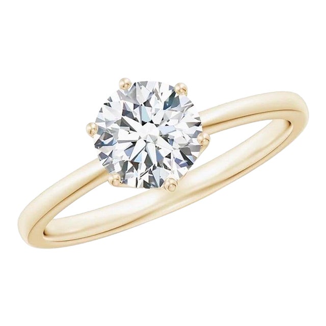 Gia Certified 1.0 Carat, Solitaire Diamond Engagement Ring , Gh Color , Vs2 For Sale