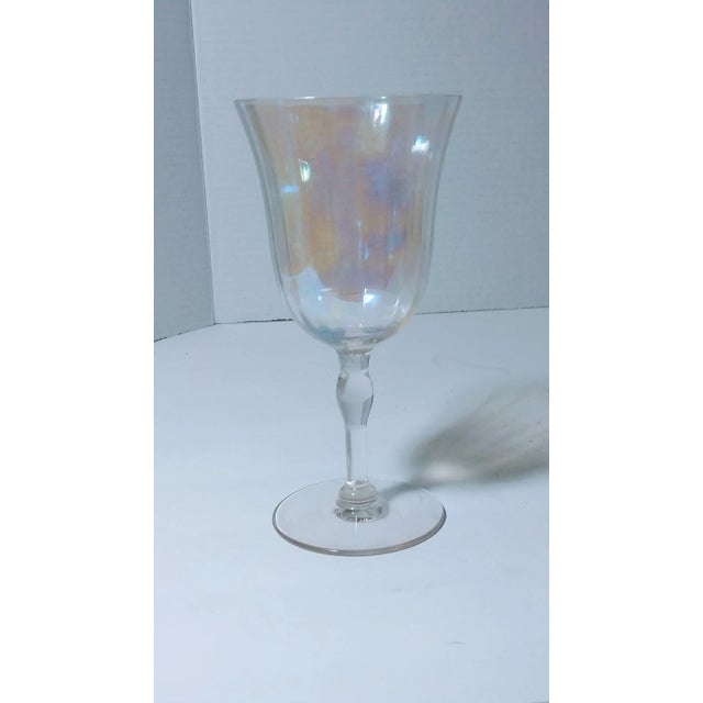 Vintage Iridescent Wine Glasses Set of 4 Chairish