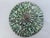 Mid-20th Century 20'' Tiffany-Style Leaded Green Slag Glass Lotus Leaf Lamp Shade For Sale - Image 6 of 18