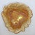 Indiana Glass Company Mid Century Marigold Leaf Carnival Glass Candy Dish For Sale - Image 4 of 4