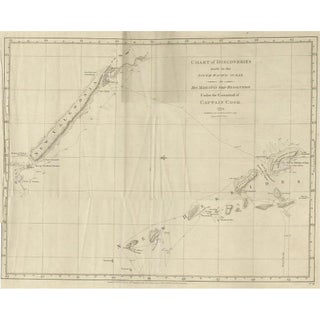 Engraving of New Caledonia & New Hebrides from Capt. Cooks Travels, 1777 For Sale