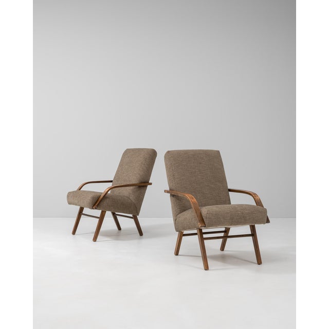 1960s Czech Upholstered Armchairs By TON - A Pair For Sale - Image 18 of 18