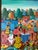 M. Bazile Haitian Folk Art Market Scene Oil on Masonite Board – Framed For Sale - Image 11 of 12