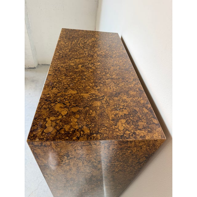 Mid Century Hollywood Regency Faux Tortoiseshell Cabinet For Sale - Image 11 of 18