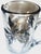 Mid 20th Century Vintage Sterling Silver Overlay Clear Glass Sugar and Creamer Set Art Nouveau For Sale - Image 5 of 6