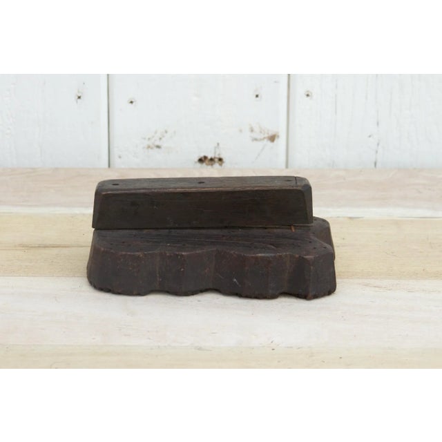 1960s Marigold Vintage Wooden Printing Block For Sale - Image 5 of 8